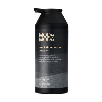 MODA MODA ZERO GRAY 黑色洗髮精300g(白髮/黑髮/賦活喚黑/黑髮素)